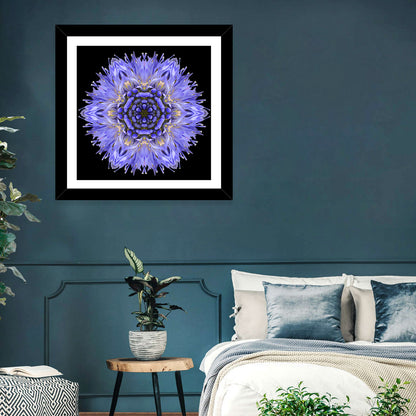Mandala Cornflower Wall Art