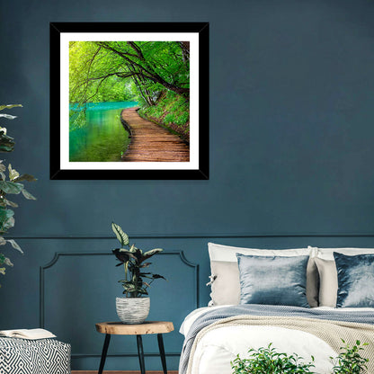 Forest Stream Pathway Wall Art