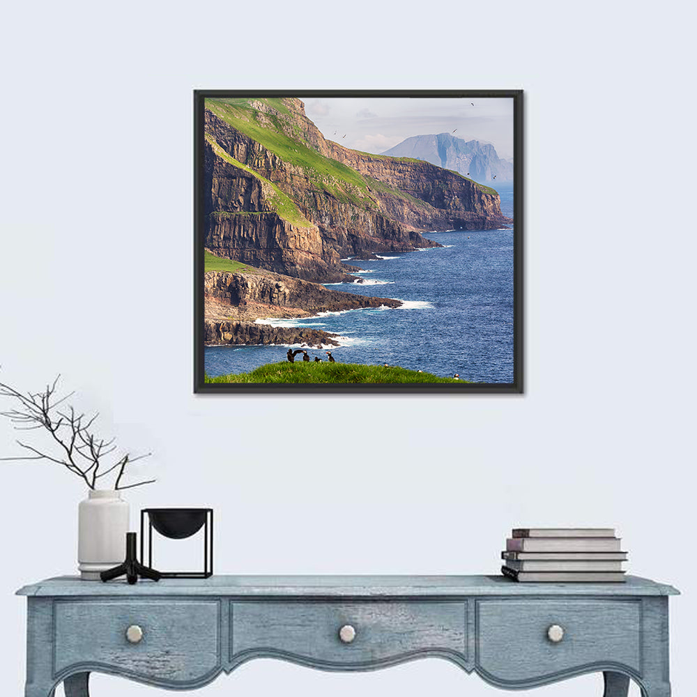 Mykines Cliffs, Faroe Islands Wall Art