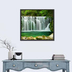 Emerald Lake Waterfall Wall Art