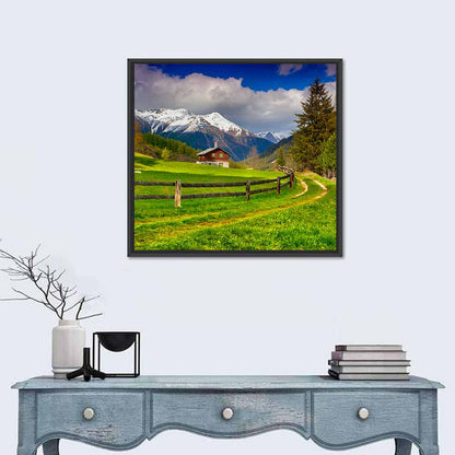 Swiss Alps Village Wall Art