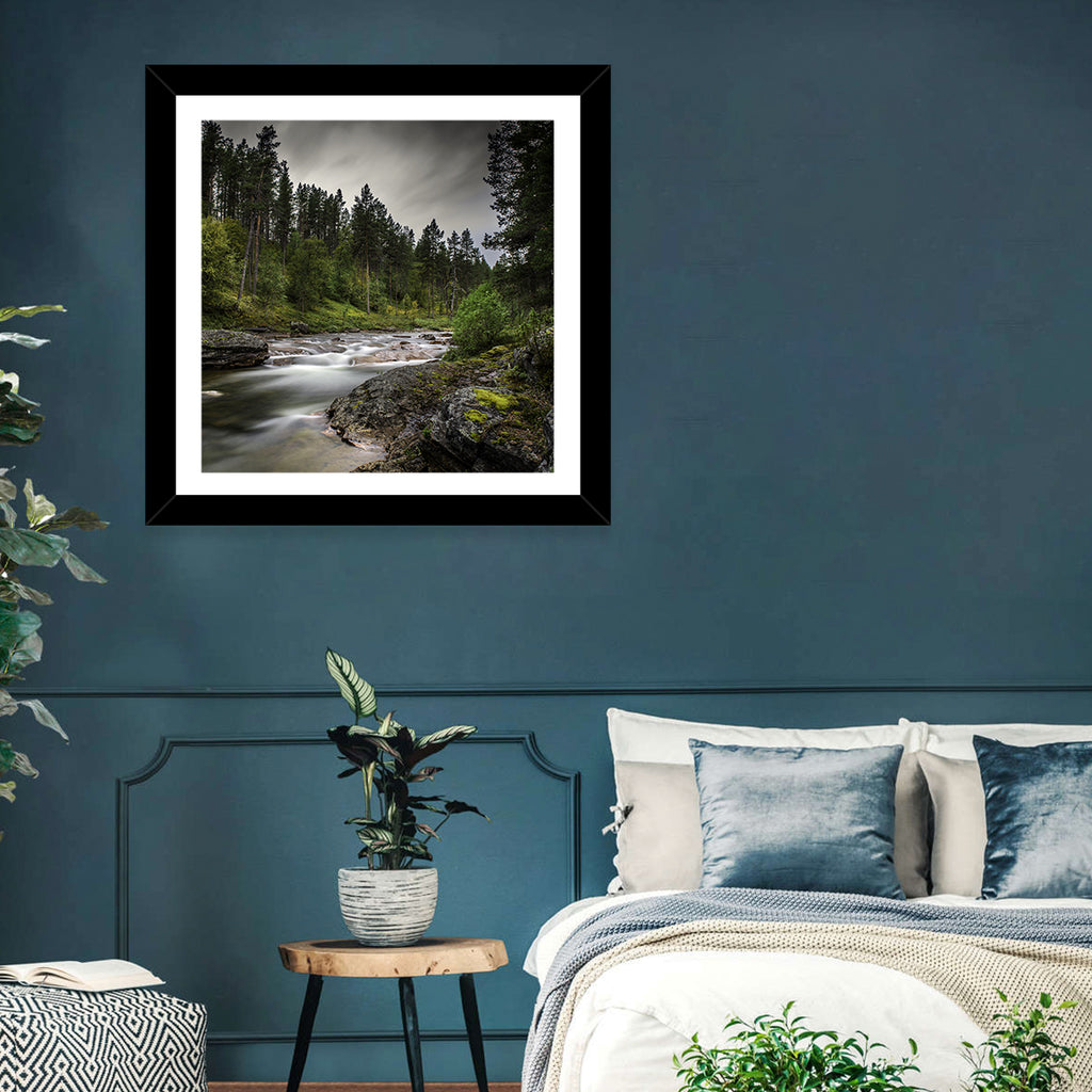 Mossy Forest Stream Wall Art