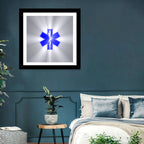 Star of Life with Rod of Asclepius Wall Art