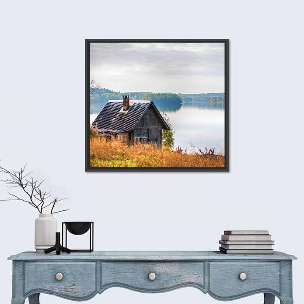 Salmon Lake & House Wall Art