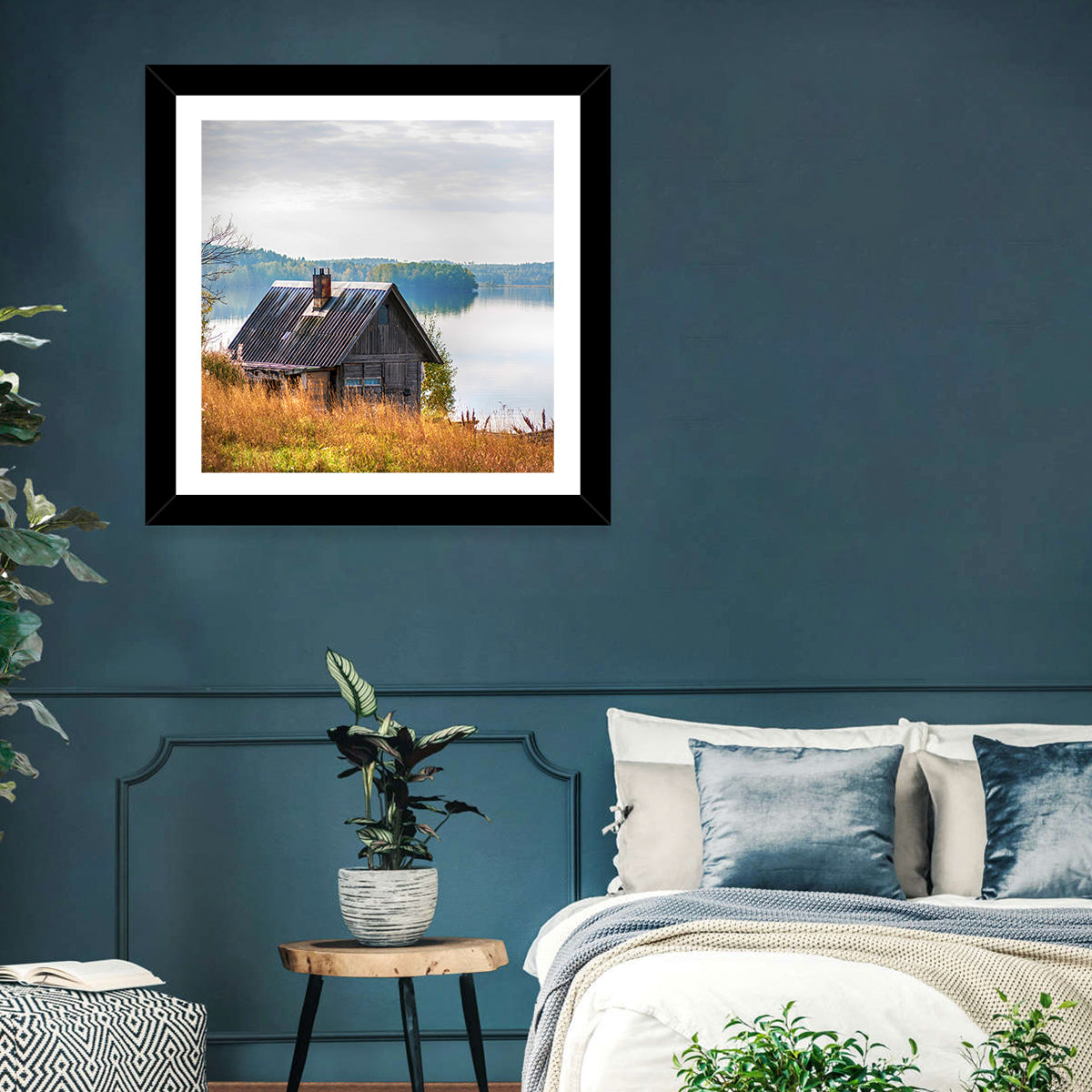 Salmon Lake & House Wall Art