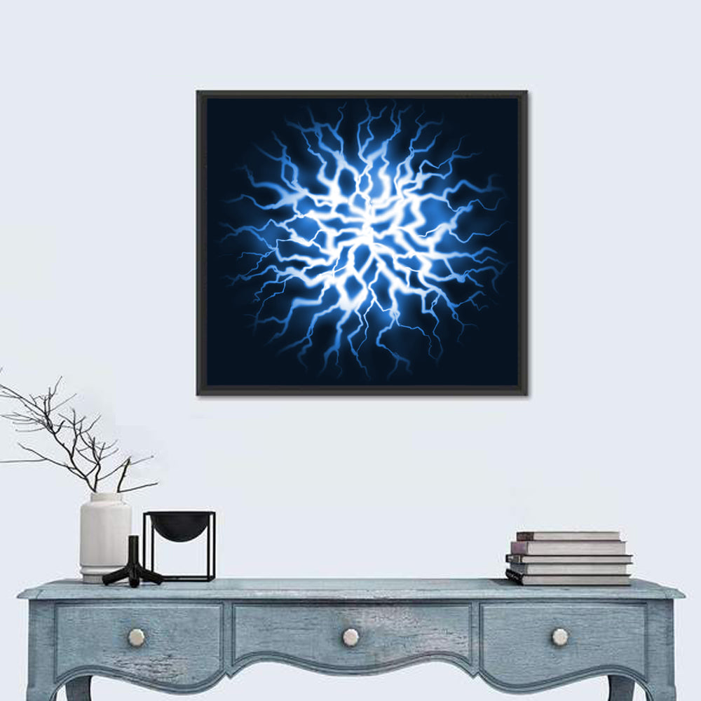 Thunder Burst Abstract Wall Art