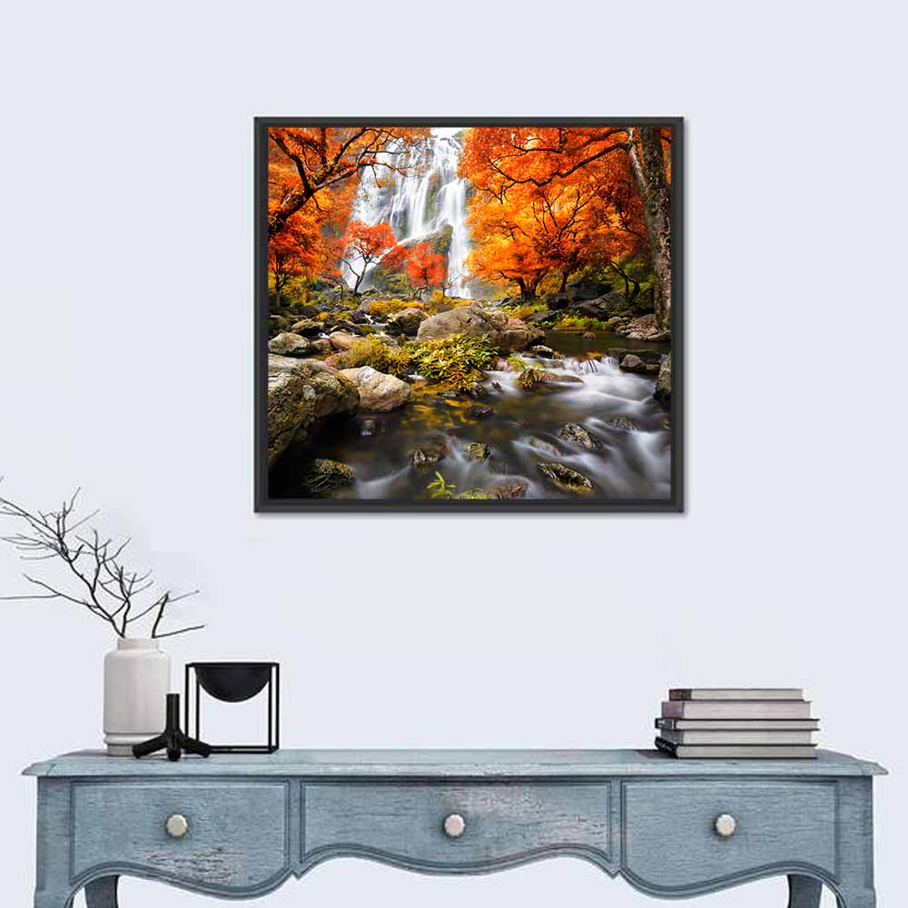 Autumn Waterfall Wall Art