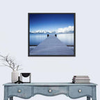 Frosted Pier at Lake Tahoe Wall Art