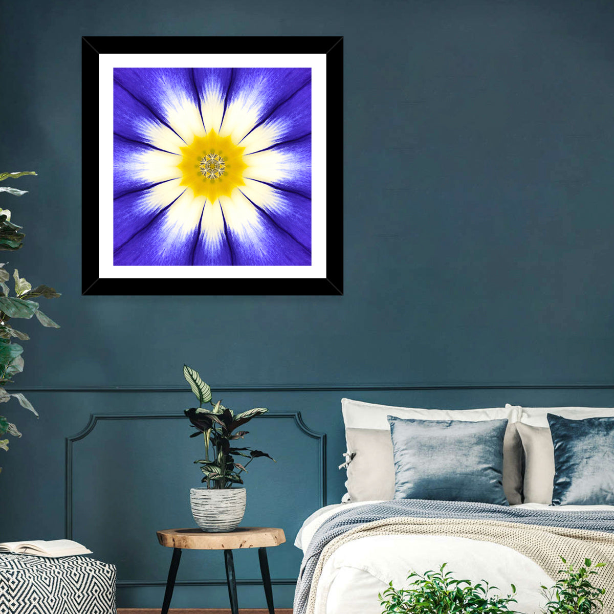 Vibrant Mandala Flower Wall Art