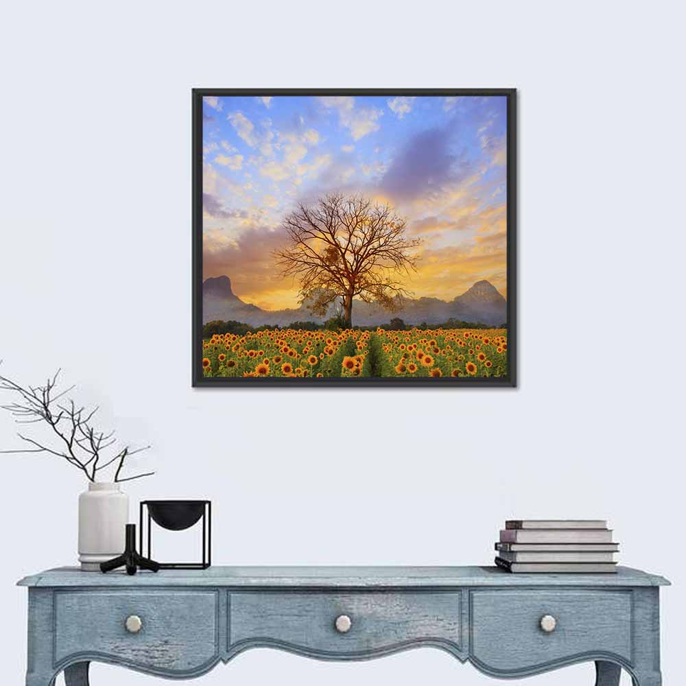 Sun Flowers Field Wall Art