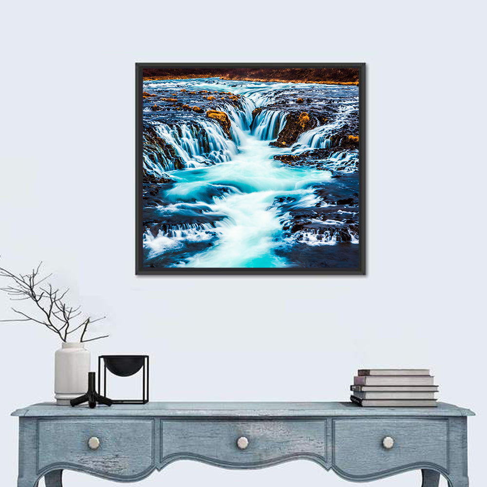 Bruarfoss Multi Tier Waterfall Wall Art