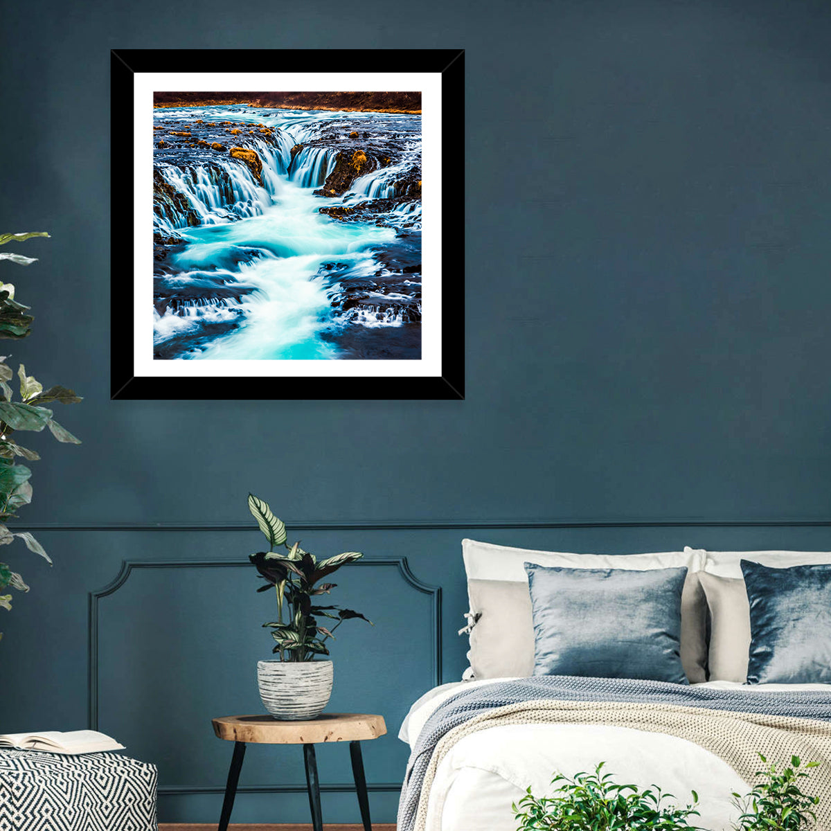 Bruarfoss Multi Tier Waterfall Wall Art