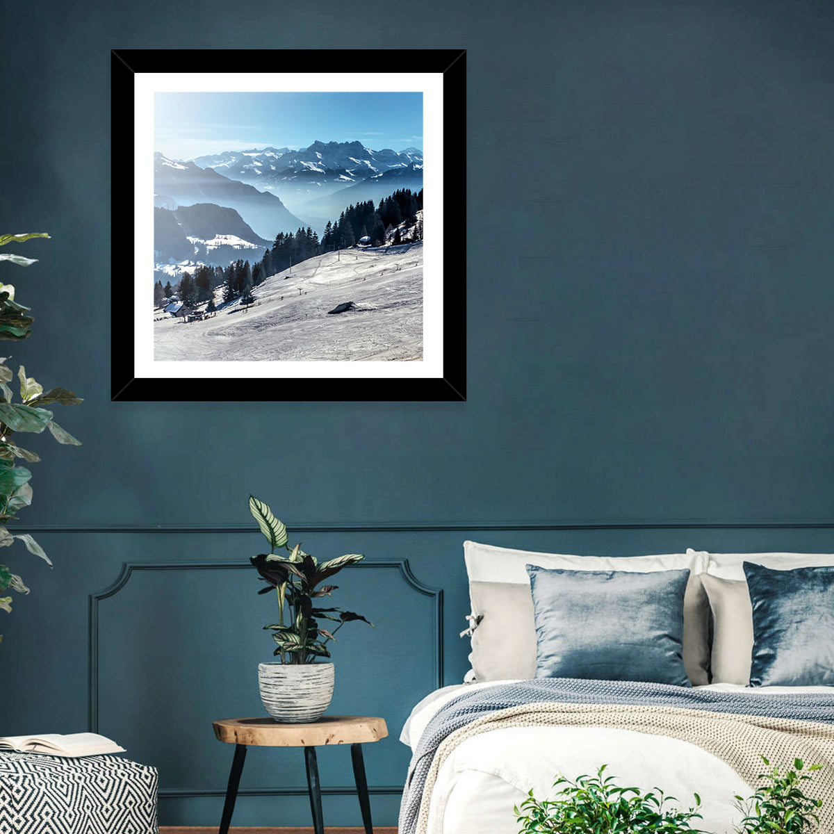 Ski Mountain Slope Wall Art
