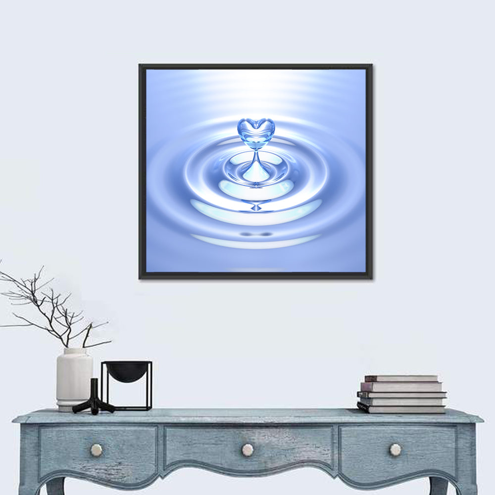 Heart-shaped Water Droplet Wall Art