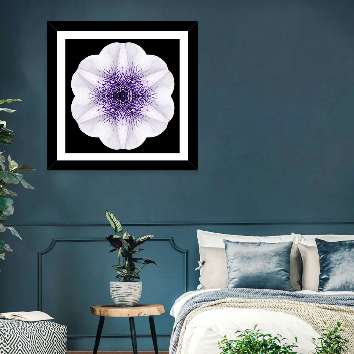 Circular Mandala Flower Wall Art