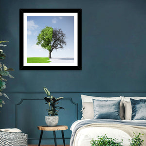 Summer & Winter Tree Wall Art