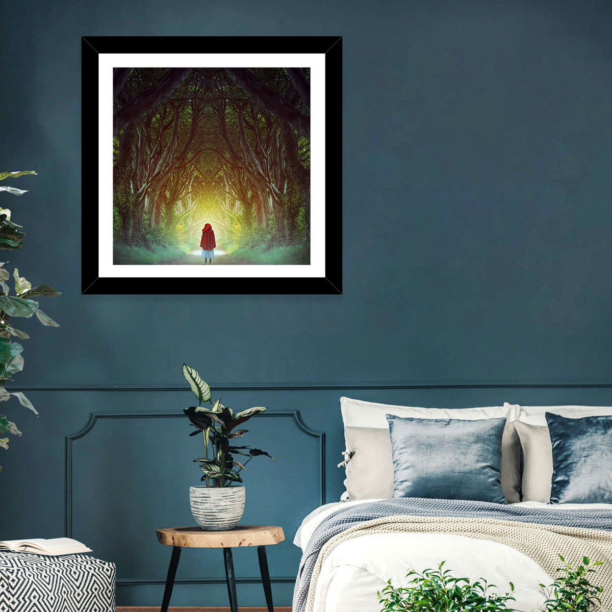 Hedges Forest Pathway Wall Art