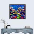 Tropical Coral Reef Aquarium Wall Art