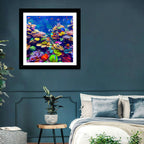 Tropical Coral Reef Aquarium Wall Art