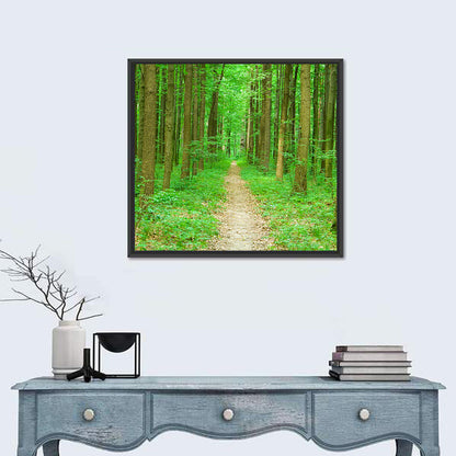 Green Forest Pathway Wall Art