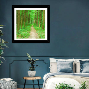 Green Forest Pathway Wall Art