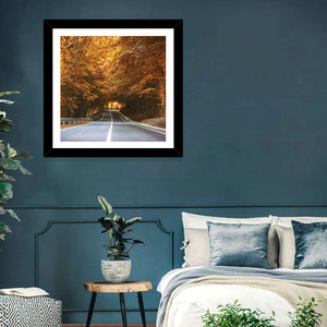 Dense Forest Road Wall Art