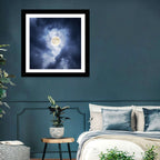 Supermoon Through Storm Clouds Wall Art