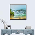 Ban Gioc Waterfalls Misty Morning Wall Art
