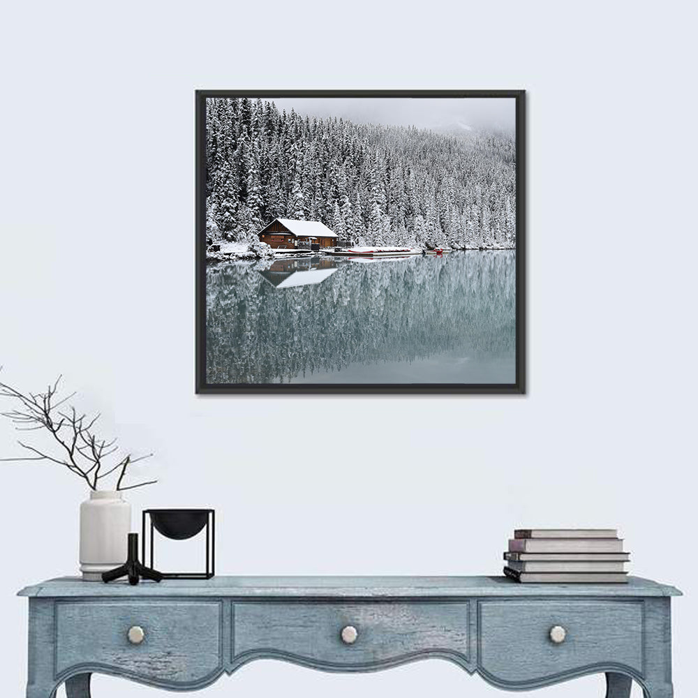 Lake Louise Winter Reflection Wall Art