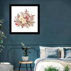 Retro Poinsettia Bouquet Wall Art