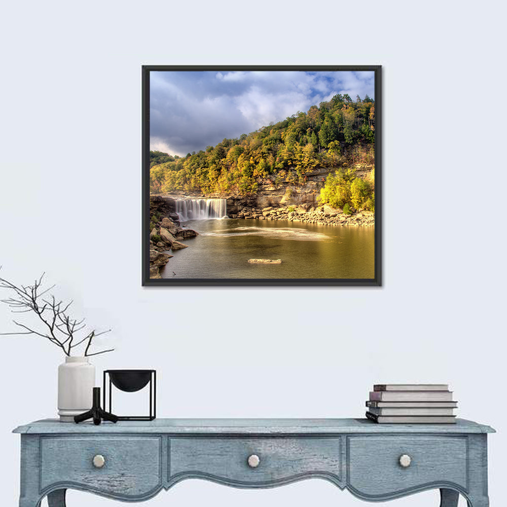 Cumberland Falls Wall Art in a room, square
