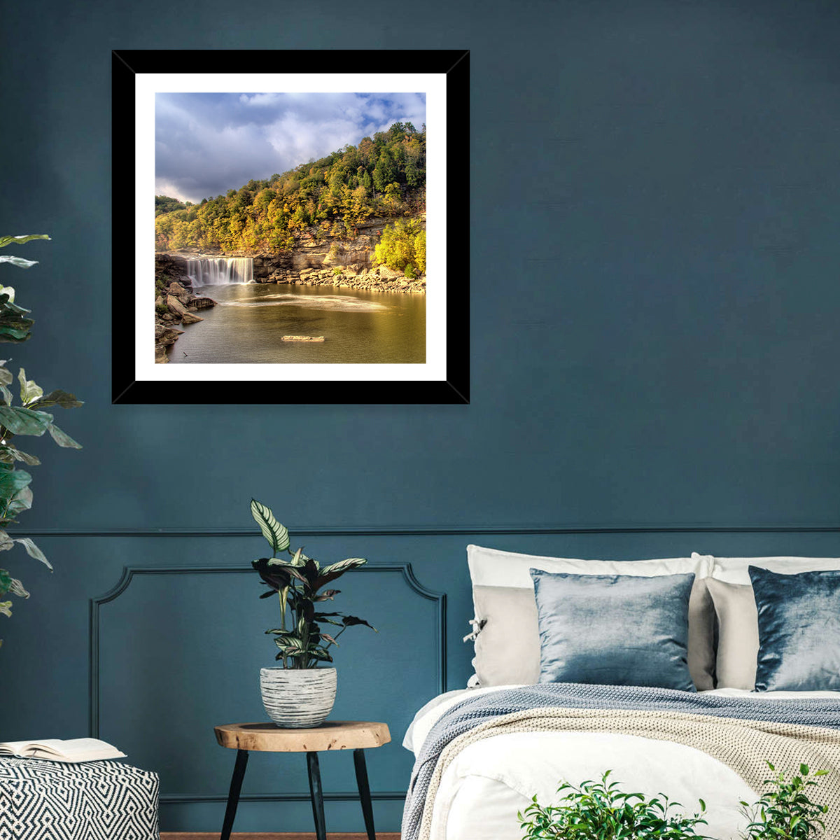 Cumberland Falls Wall Art in a room, square