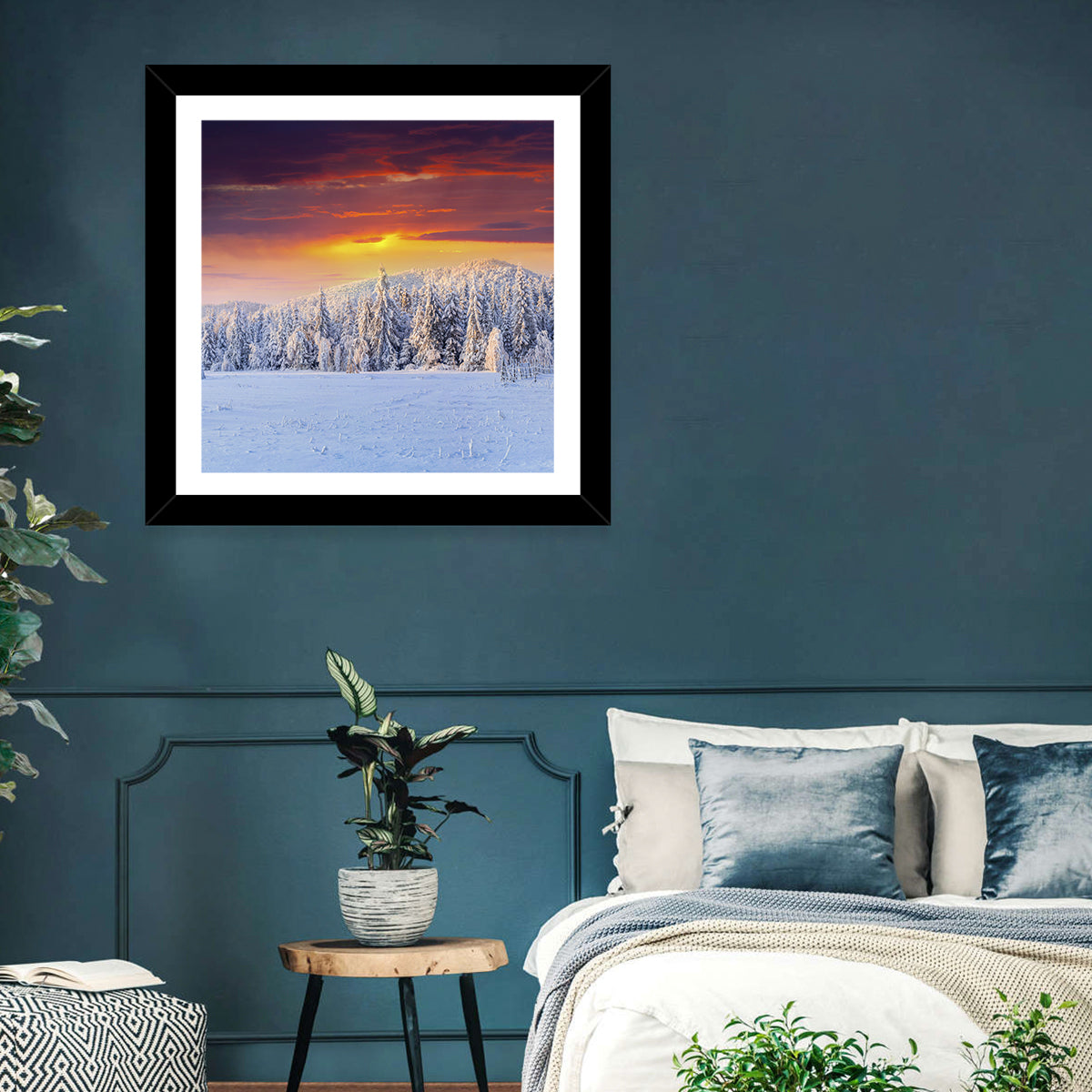 Winter Sunset Wall Art