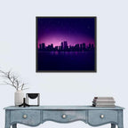 New York Night Skyline Wall Art