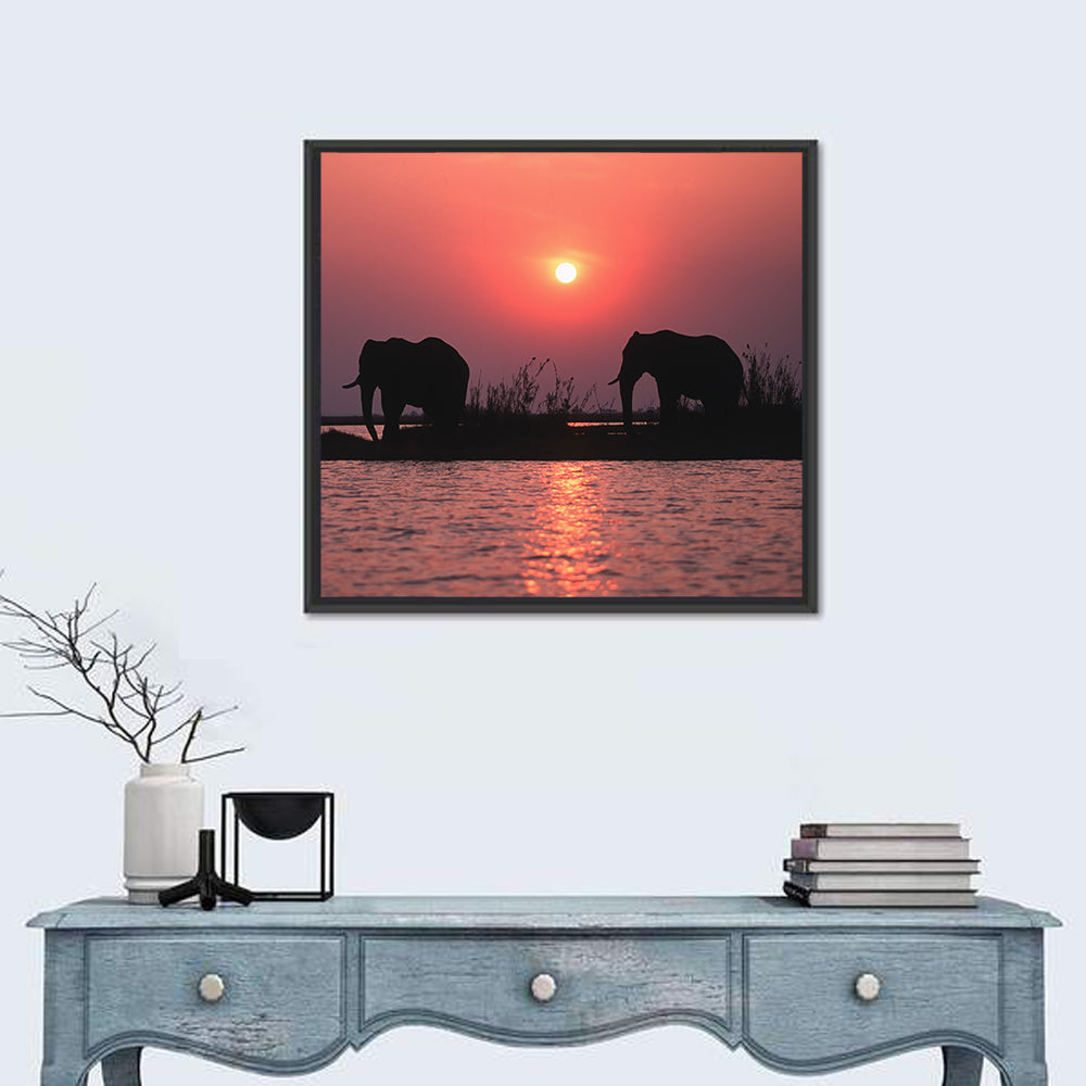 African Elephants Wall Art