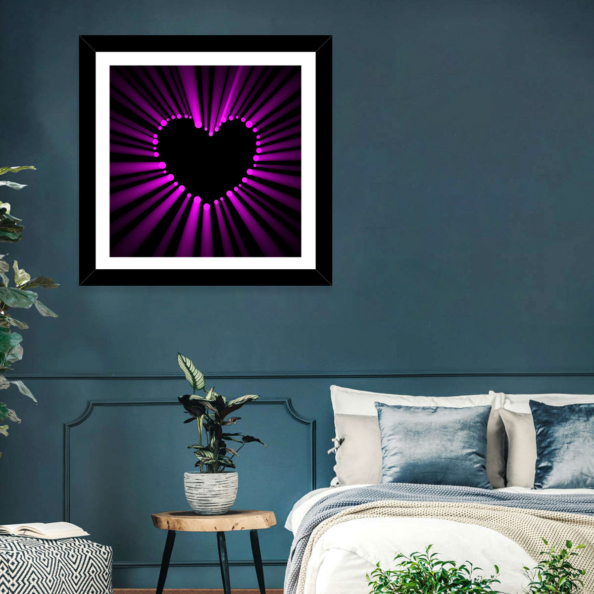 Glowing Heart Wall Art