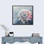 Winter Gerbera with Golden Script Wall Art