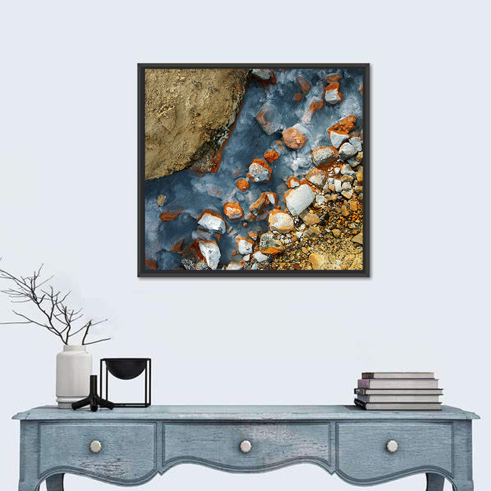 Milky Blue Geothermal Creek Wall Art