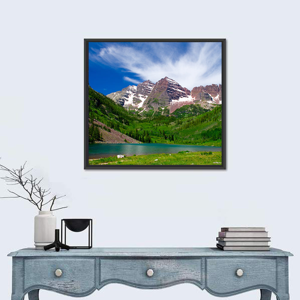 Maroon Bells Reflections at Maroon Lake Wall Art