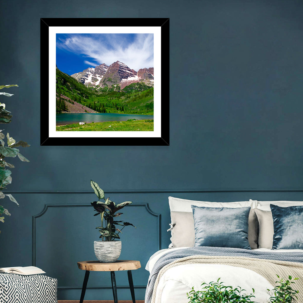 Maroon Bells Reflections at Maroon Lake Wall Art
