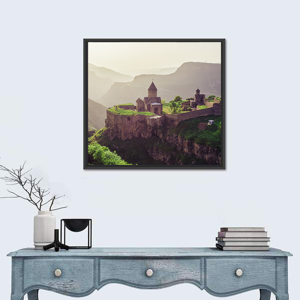 Tatev Monastery at Golden Hour Wall Art