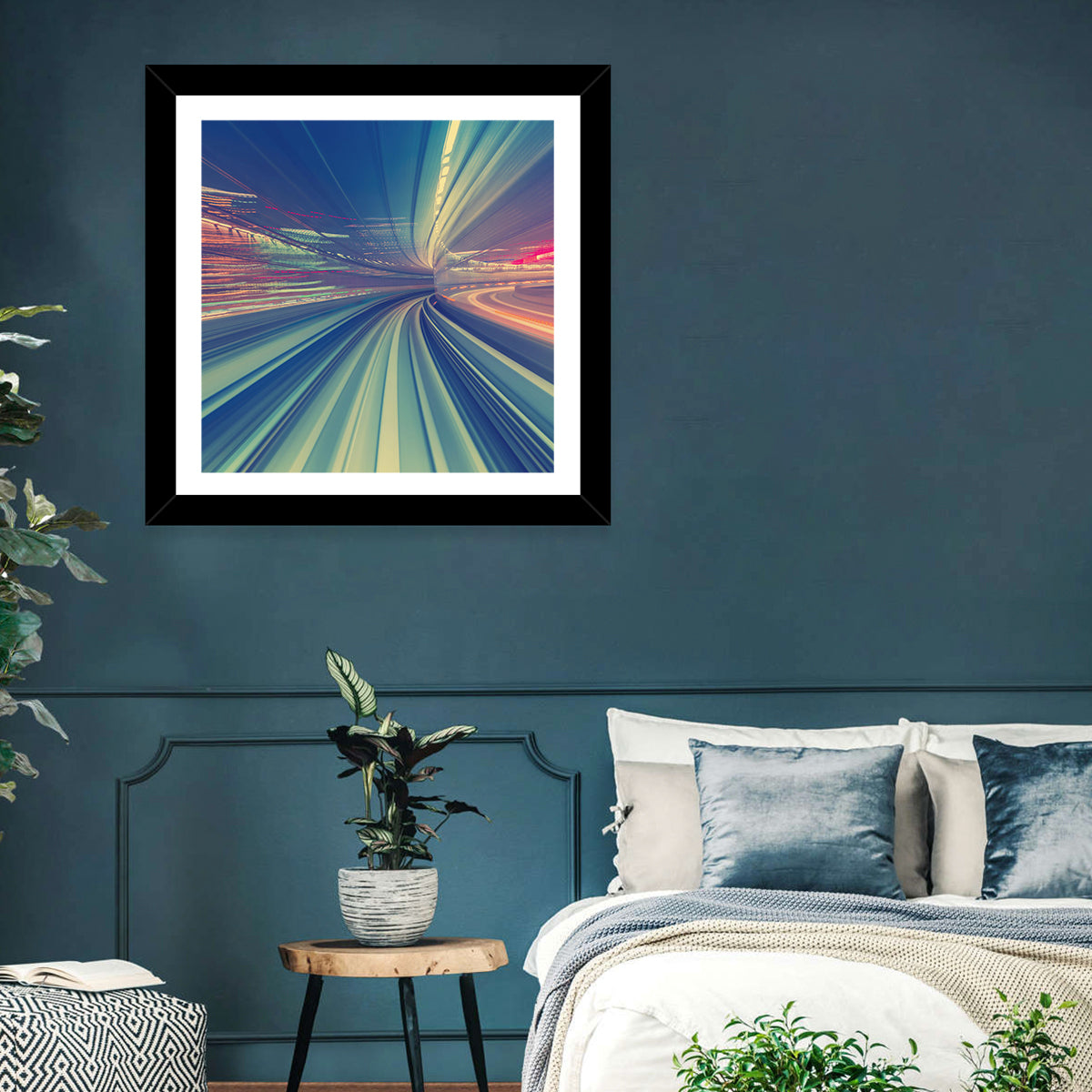 Monorail Speed Trail Wall Art