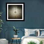 Suspended Pocket Watch in Rain Wall Art