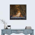 Surreal Book Pathway Wall Art