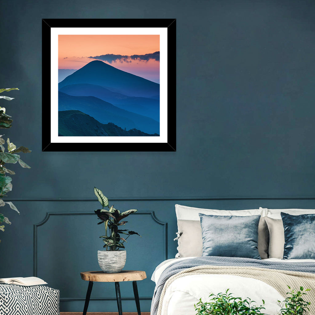 Twilight Mountain Range Wall Art