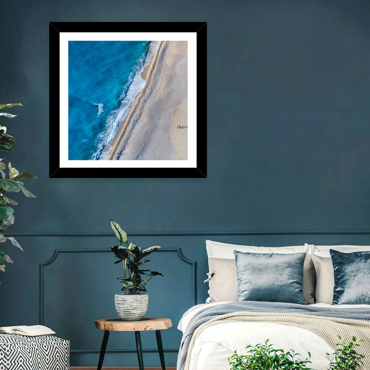 Myrtos Beach Aerial View Wall Art