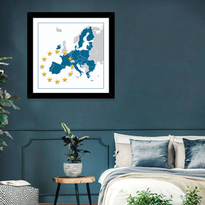 European Union Map Wall Art