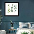 Watercolor Eucalyptus Stems Wall Art
