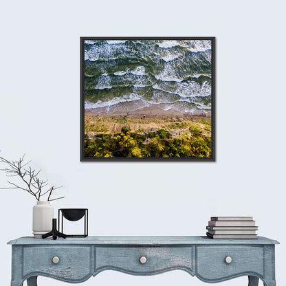 Aerial Sea Waves Wall Art