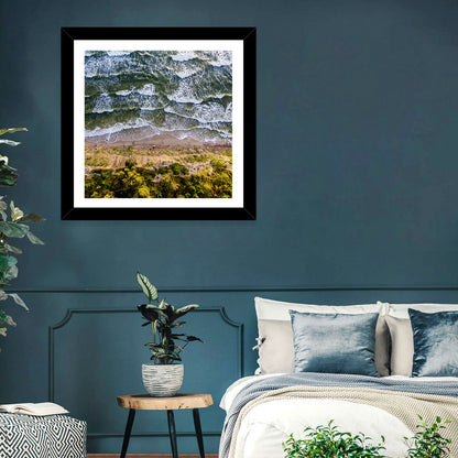 Aerial Sea Waves Wall Art